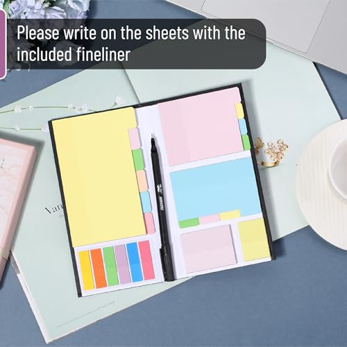 Mr. Pen- Transparent Sticky Notes Set, 380 Pack - color: Pastel 2, size: 1 Set