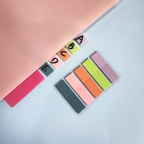 ELII 500 PCS Book Tabs 2 Inch Sticky Index Tabs,Colored Page Markers - color: Blossom, size: 500