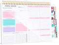 Thboxes Weekly Desk Planner, 8.5x11 In To Do List Notepad, 52 Sheets, Pink - color: Pink