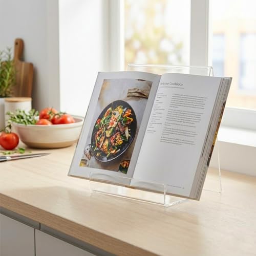 Large Acrylic Book Stand for Display - 5 Pack