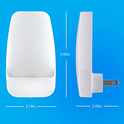GE Plug in Night Light with Dusk to Dawn Sensor, 2 Pack - color: Cool White, size: 2 Pack