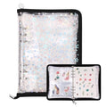 MUDOR 4 in 1 Sticker Storage Organizer Binder,Collecting Book Album Holder - color: Black