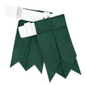 EZE Kilt Flashes for Men with Heavy Buckle Adjusters, Plain & Tartan Kilt Sock Flashes Acrylic Wool - color: Green