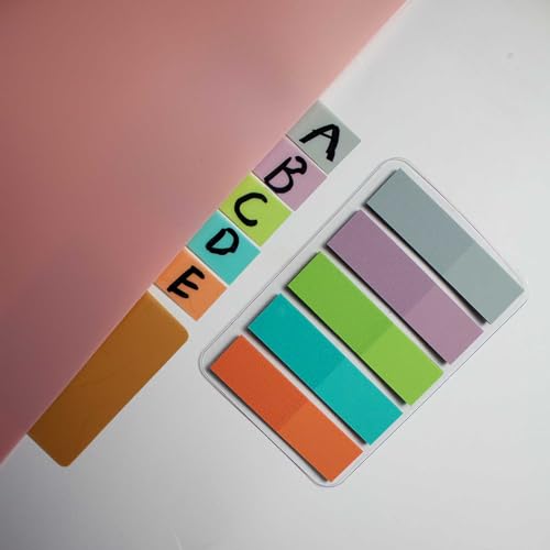 ELII 900 PCS 1 Inch Book Tabs Sticky Index Tabs,Writable Repositionable - color: Pastel