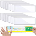 Chinco 30 Pcs Self Adhesive Clear Index Card Pockets,13.5 x 4.73 Inches - size: 13.5 x 4.73 Inches