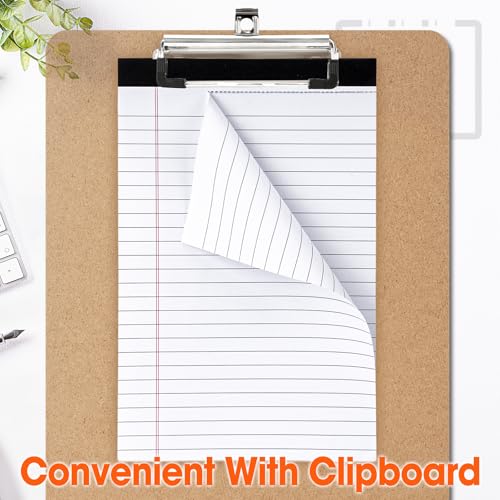 YesBes 32 Pack Note Pads Bulk, Small Legal Pads 5" x 8" Narrow Ruled Lined Writing Pad, 30 Sheets (60 Pages) Notepad for Office Home School, Perforated, Office Supplies - color: 32 Pack