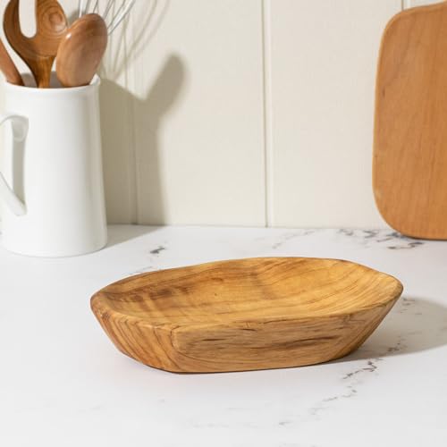 Root Wood Dish, Party Platter and Tray for Sandwich Bread Serving, appetizer display, Vintage ring dish, Hand Carved Artworks (8 inch - 10 inch) - color: 8-10in Root Platter