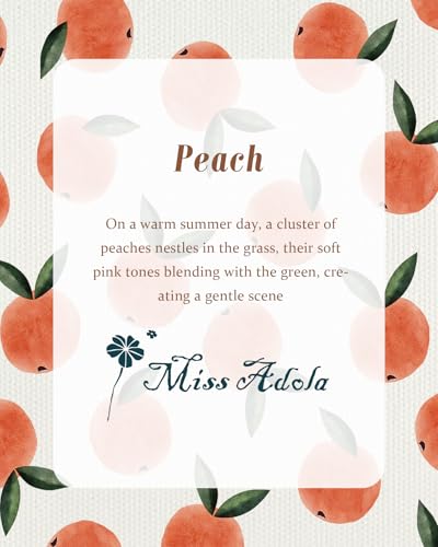Miss Adola Cute Aesthetic Canvas Tote Bag for Women - color: Peach