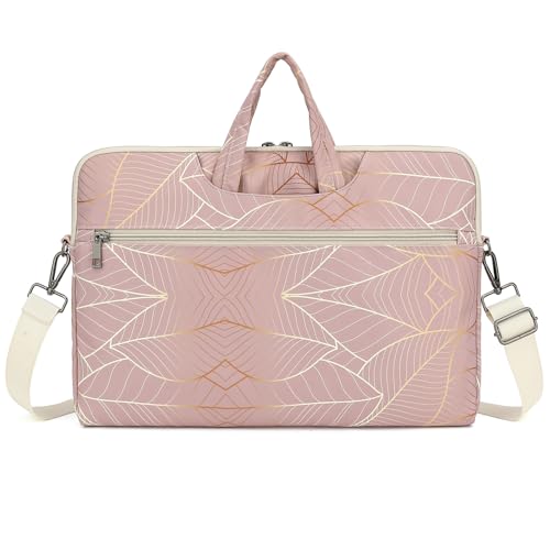 DACHEE Laptop Shoulder Bag for 15 Inch/15.6 Inch Macbook Pro - color: Yellow Leaves(07)