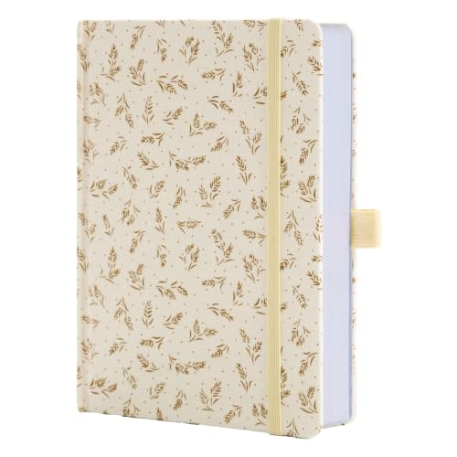 TIEFOSSI Dotted Journal for Women, A5 Dotted Grid Notebook for Writing - color: Beige, size: Dotted