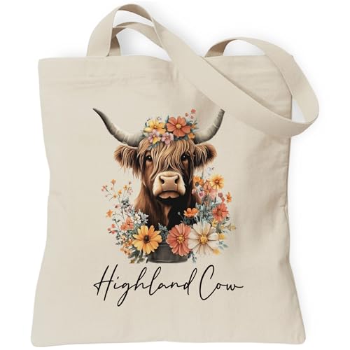 Aesthetic Canvas Tote Bag, Cute Reusable Bags for Women with Inner Pocket - color: Orange