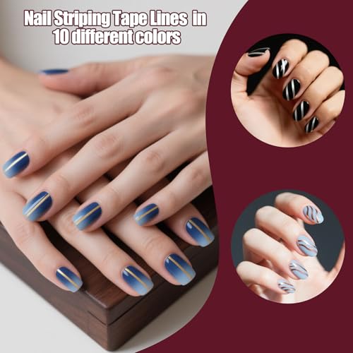 Artdone Nail Art Brushes 6PCS Double-ended Nail Art Brushes Kit Nail Art Gel Polish Liner Brushes Design Pen For Nail Drawing And Nail Paint Brushes Small Detail Brushes - color: 6 PCS