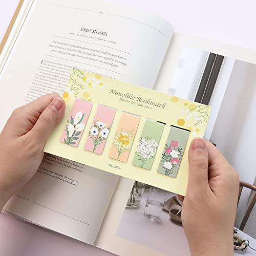 Monolike Magnetic Bookmarks Flower for You Ver.1, Set of 5 - color: Flower for You Ver.1