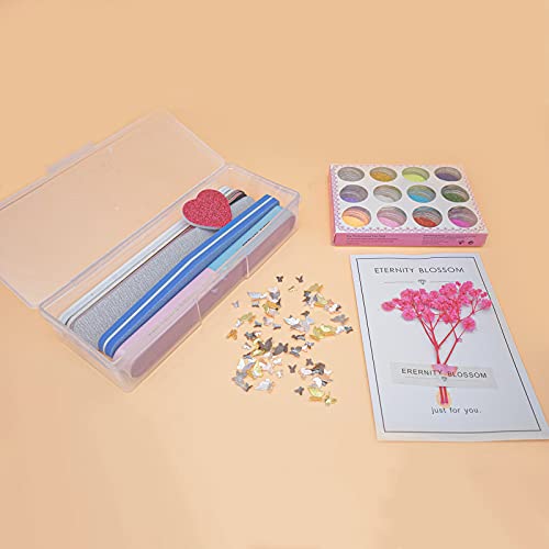 Lokyango Clear Manicure Tool Box, Personal Nail Tool Storage Box (4pcs)