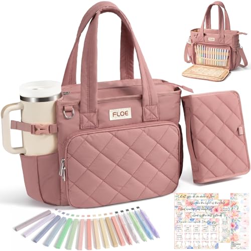 Large Bible Bag for Women, Bible Cover Case w/Study Supplies Journaling Kit