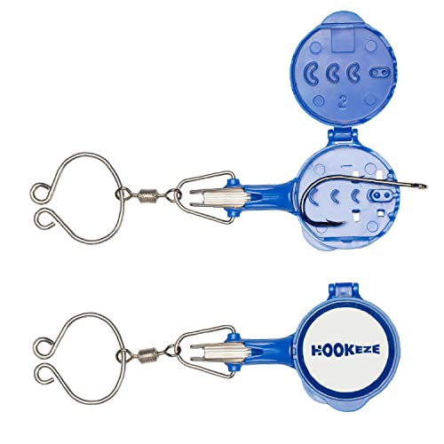 HOOK-EZE Fishing Knot Tying Tool | Protect from Fish Hooks | Tie Fishing Knots Easily | Cool Gadgets for Fishermen | Ice Fly Fishing | Fishing Accessories for Beginner Anglers | Nail Knot Tool - color: Blue, style: Nail Knot