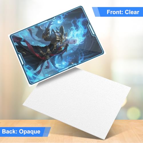 White Matte Card Sleeves for MTG, 300 Pieces Perfect Fit Standard Card Sleeves for Trading Card Sports Cards Baseball Cards TCG, Card Protector for Mini Photo, Sturdy and Nice Shuffling - color: White, size: 300ct standard