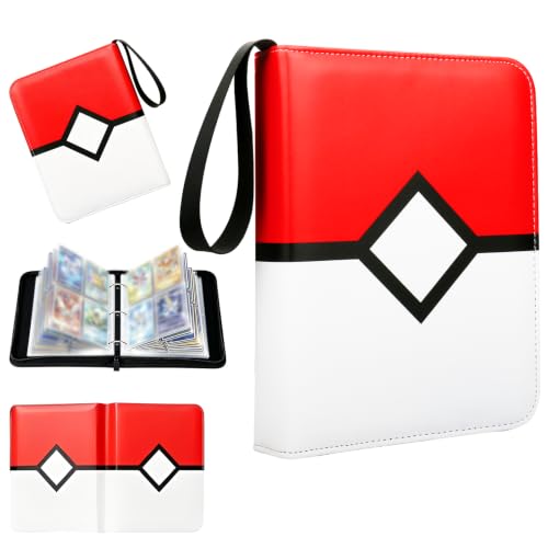 Card Binder 4 Pocket Trading Collection Binder Holds 400 Cards