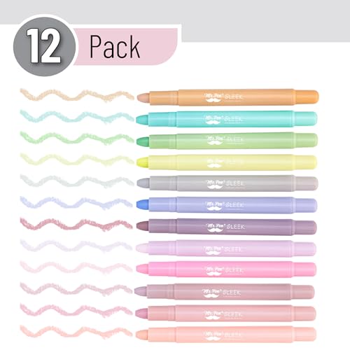 Mr. Pen- No Bleed Gel Highlighters, Morandi Colors, 12 Pack - color: Morandi Colors 1, size: 12 Pack