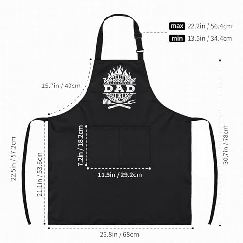 Leebbsin Gift for Dad, Cooking Apron for Dad, Best Dads Birthday Gift