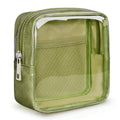 WLLWOO Clear Makeup Bag Mini Cosmetic Pouch Travel Toiletry Organizer - color: 1pcs-Mini-Grass Green