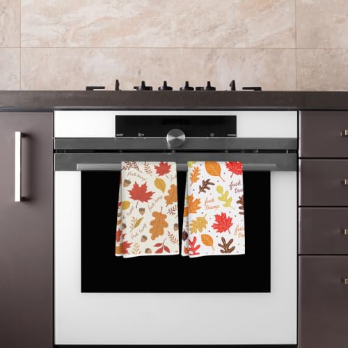Autumn Maple Leaf Trump Kitchen Towels Funny Gifts for Women Tea Towel - color: Multi 1861
