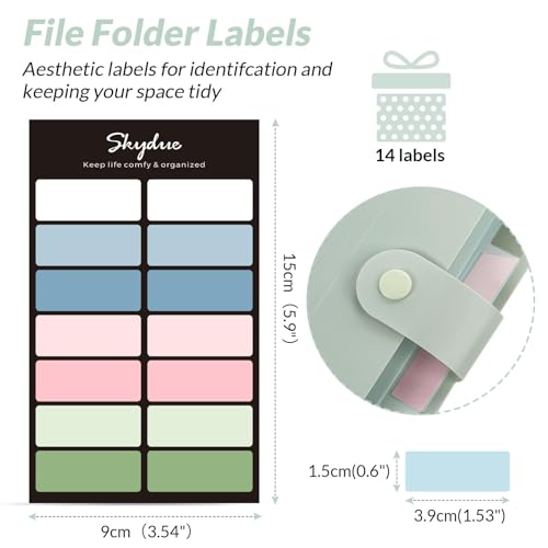 SKYDUE Expanding File Organizer with 8 Pockets, Accordion File Folders with Labels, Portable Document Paper Bill Receipt Organizer, Home College School Office Supplies, Letter Size,Light Green - color: Light Green