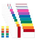 Mr. Pen- Sticky Index Tabs, 500 Pcs, 21 Sets, Vibrant - color: Vibrant