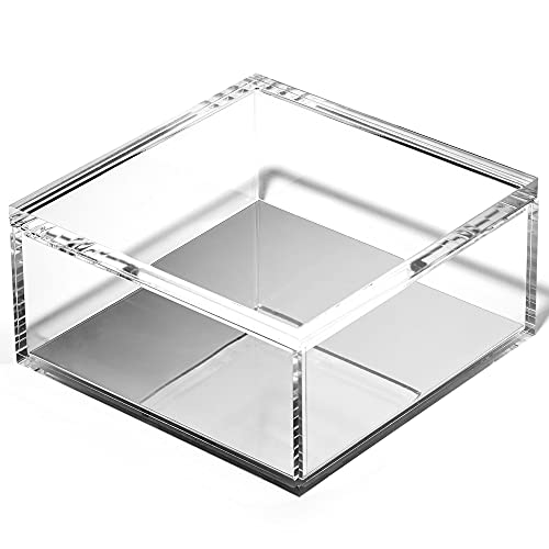 OfficeGoods Acrylic Desk Organizer with Silver Base, Extra Large - color: Silver, size: X-Large