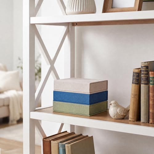 Photo Storage Box 5x7, Keepsake Box - Beige - color: Beige, size: 5"x7"