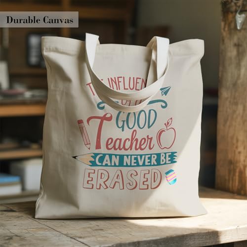 Aesthetic Canvas Tote Bag, Cute Reusable Bags for Women with Inner Pocket - color: Pink