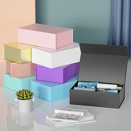 RYDDOY Black Gift Box, 13.8x9.5x4.3'' Large Gift Boxes with Lids - color: Black, size: 13.8 x 9.5 x 4.3 Inch