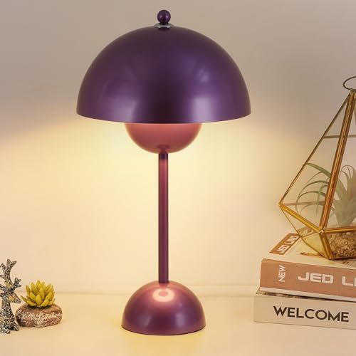 Creative Mid-Century Modern Bud Table Lamp for Home&Office, Pearl Violet - color: Pearl Violet
