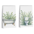 Lovdazzles 2 Pcs Funny Eucalyptus Kitchen Towels Decorative Tea Towel - color: Multi 1601