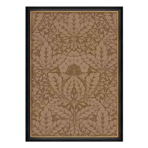 MUDECOR Premium Framed Wall Art Classic Floral Design in Warm Brown Tones Illustrations Impressionism Scenic Colorful for Living Room, Bedroom, Office - 26"x36" Black - color: A07-2308-na06, size: 36"L x 26"W, style: Black Frame