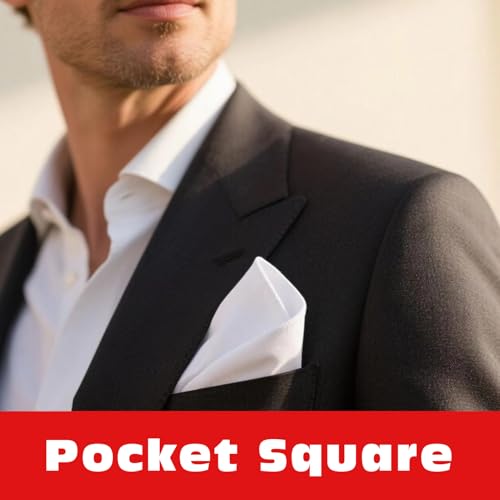 3 Pcs Men's Handkerchiefs, White Embroidered Initial Monogrammed Handkerchiefs for Men Suit Soft Cotton - style: Q