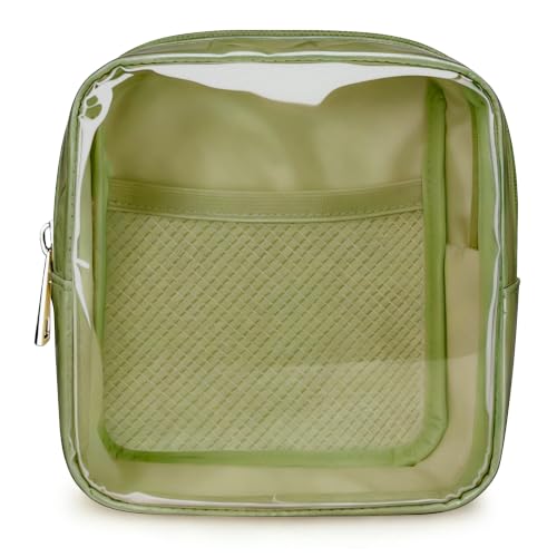 WLLWOO Clear Makeup Bag Mini Cosmetic Pouch Travel Toiletry Organizer - color: 1pcs-Mini-Grass Green