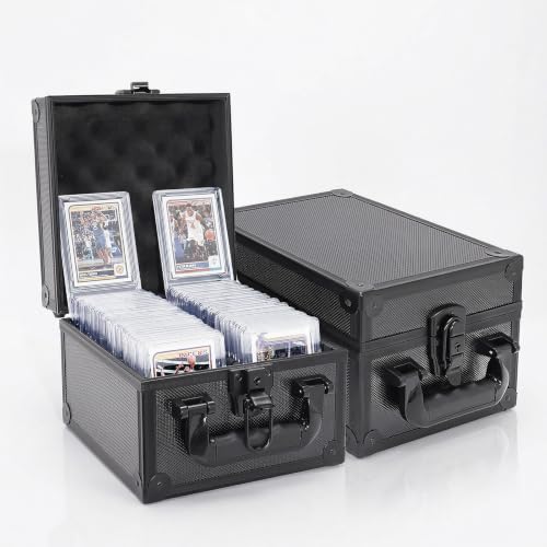 Premium Graded Card Storage Box, 2-Slot Dustproof Case, 60 PSA Slabs & 30 Card Bricks, for NBA, Yu-Gi-Oh! & Sports Trading Cards - size: small
