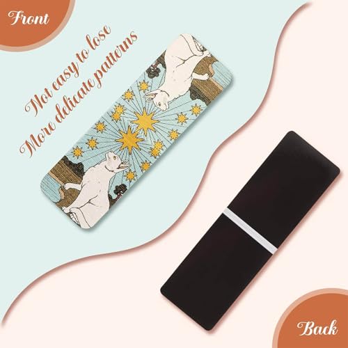 Chinco 10 Pcs Tarot Magnetic Bookmarks Christmas Magnet Page Marker Assorted Book Marker Set Journal Bookmark for Christmas Reading Gift