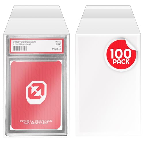 EVORETRO PSA Graded Card Sleeves, PSA Slab Protector for Graded Cards - size: PSA Graded Resealable Sleeves (Pack of 100)