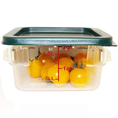 Tiger Chef Food Storage Containers with Lids - Plastic Container Set for Pantry Storage- 2 Qt - 4 Pack for Sugar, Flour, Cereal, Dry Goods - style: 2 Quart