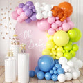 Colorful Rainbow Balloon Arch Kit, Multicolor Birthday Bright Balloons - color: Pastel Rainbow Kit