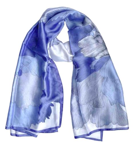 Acotavie Scarfs for Women Dressy Fashion Scarves Long Floral Pattern Scarf - color: C039