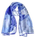 Acotavie Scarfs for Women Dressy Fashion Scarves Long Floral Pattern Scarf - color: C039
