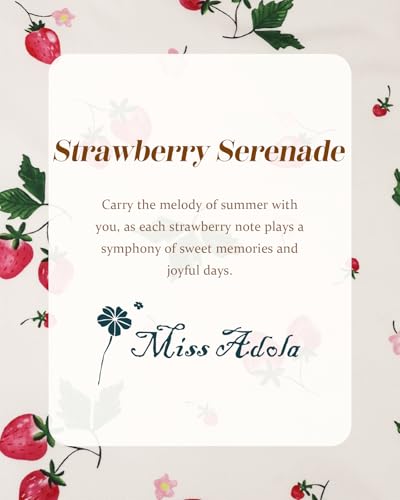 Miss Adola Aesthetic Buckle Tote Bag for Women - color: Strawberry Floral