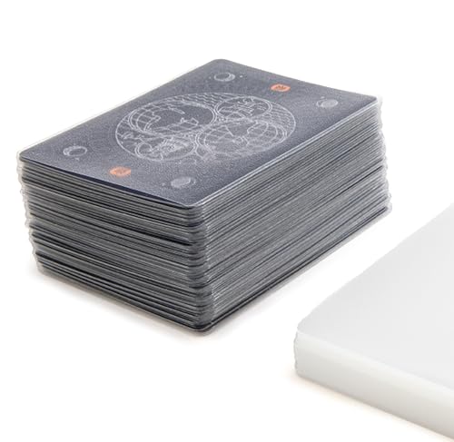 Stellar Factory Card Sleeves 112-Count, Matte & Clear, 2.5" x 3.5"