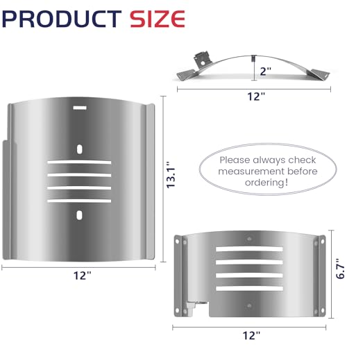 Flame Broiler Kit for Pit Boss Tabletop Portable 150 Pellet Grills Pro Series II Mahogany 150PPS Replacement Parts Pitboss Diffuser Heat Deflector Plate Smoker BBQ Accessories - size: For Tabletop 150