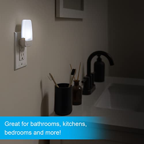 GE Plug in Night Light with Dusk to Dawn Sensor, 4 Pack - color: Cool White, size: 4 Pack