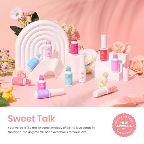 Beetles Pink Gel Liner Nail Art 12 Colors French Tip Gel Nail Polish - color: D - Multicolor-12-2