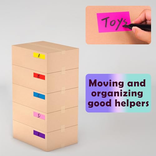 YSHIHE Colored Label Stickers,12 Colors,3 x 1 Inch Folder Labels-480 Pcs